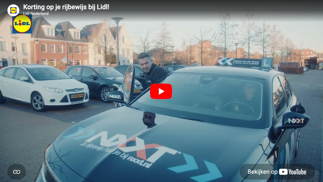 Video korting op je rijbewijs