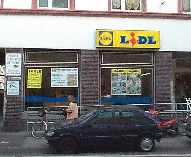 The first Lidl store, that opened in 1973
