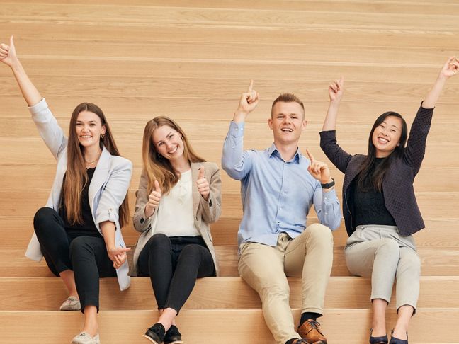 Studenten Treppe Zentrale
