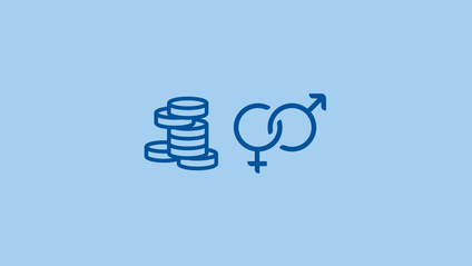 2 Icônes qui illustrent : Salaire et Symbole Homme/Femme
