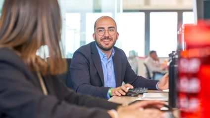 Collega uomo vendite