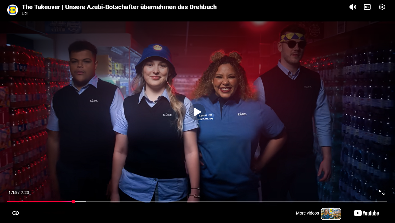 Dreharbeiten zur Schülerkampagne