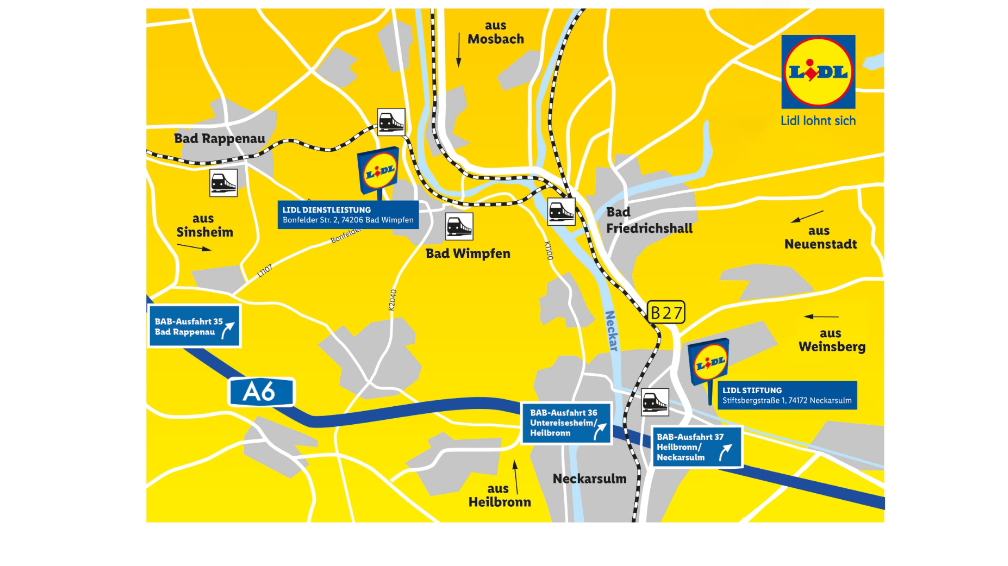 Anfahrtskizze Neckarsulm