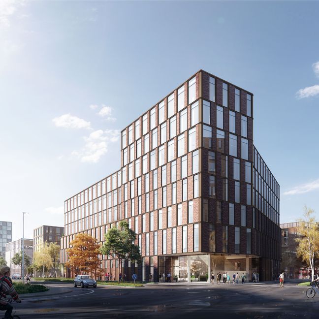 Lidl Danmarks nye hovedkontor, som bliver bygget på Godsbanen i Aarhus